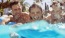 a group of people in a pool